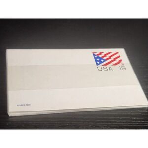Vintage 1991 USPS 19 Cent American Flag Pre-Stamped Postcards Unused Lot of 20